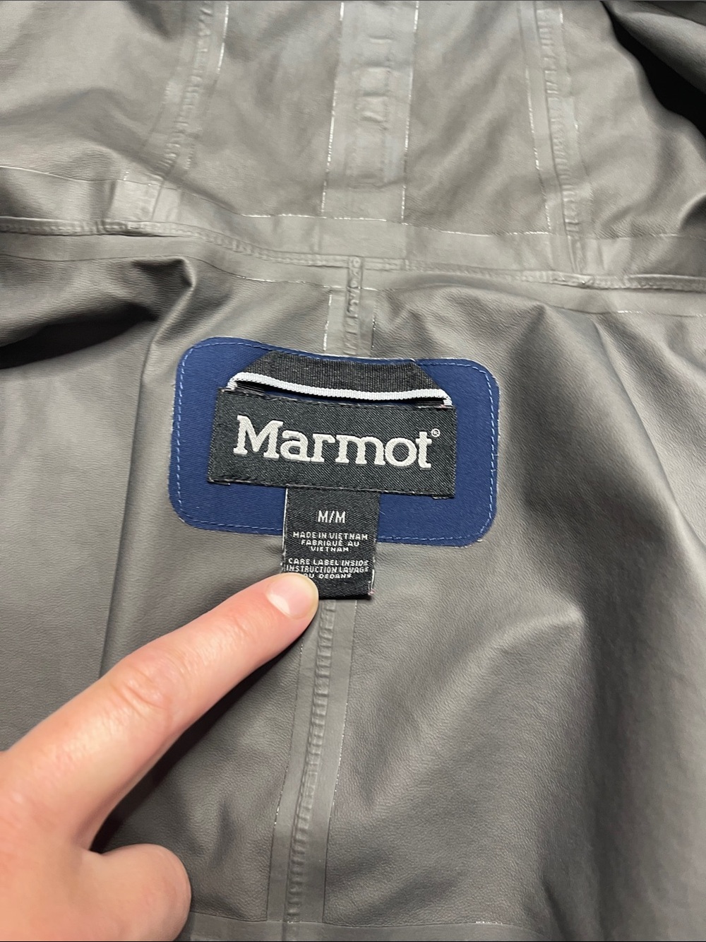 Marmot Women’s Minimalist Gore-Tex Rain Jacket Style I1154 Blue Size M - Picture 10 of 10